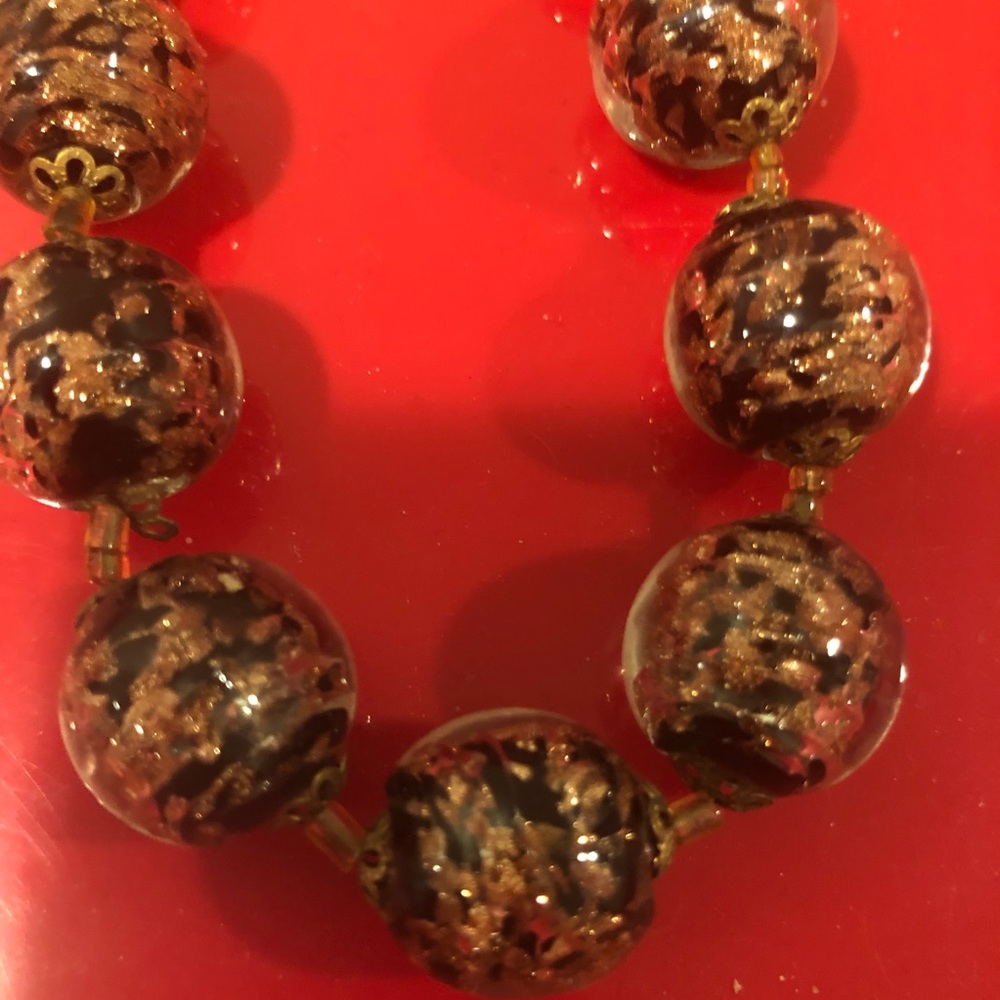 Confetti bead look necklace interesting look